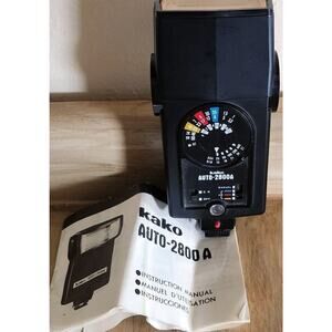 Vintage Kako Auto 2800A Camera Flash With Manual See Pictures Works